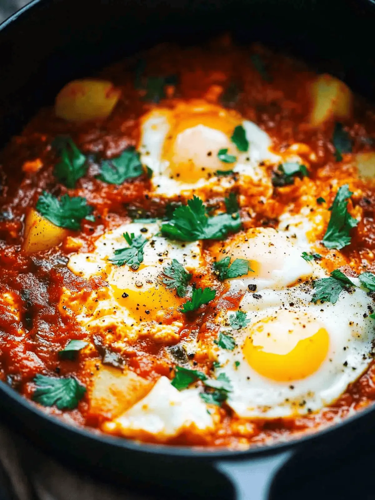 One-Pot Spicy Eggs and Potatoes for a Cozy Meal Delight 3 One Pot Spicy Eggs and Potatoes