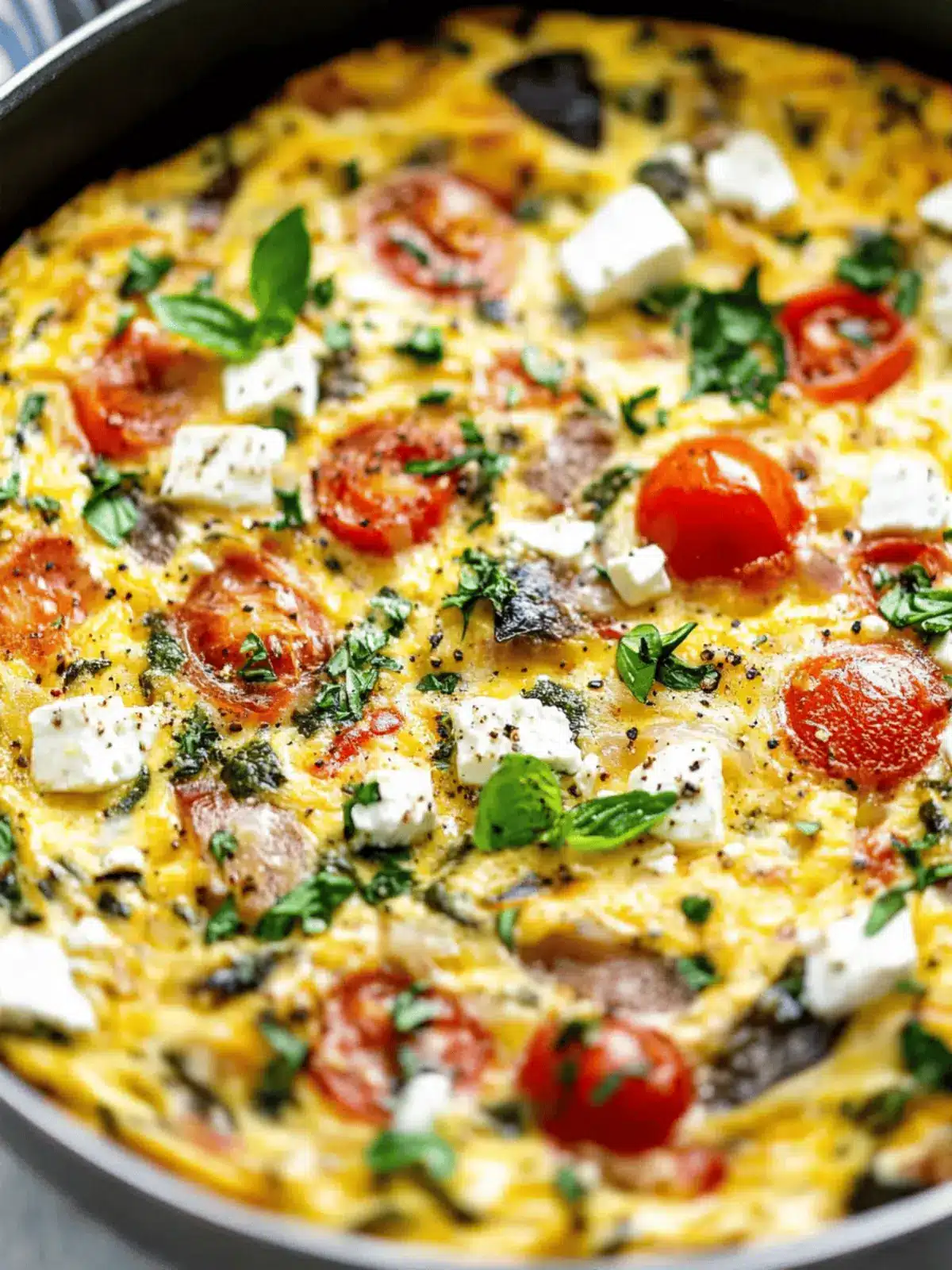 Greek Vegetable Frittata: Quick, Healthy One-Pan Delight 4 Greek Vegetable Frittata