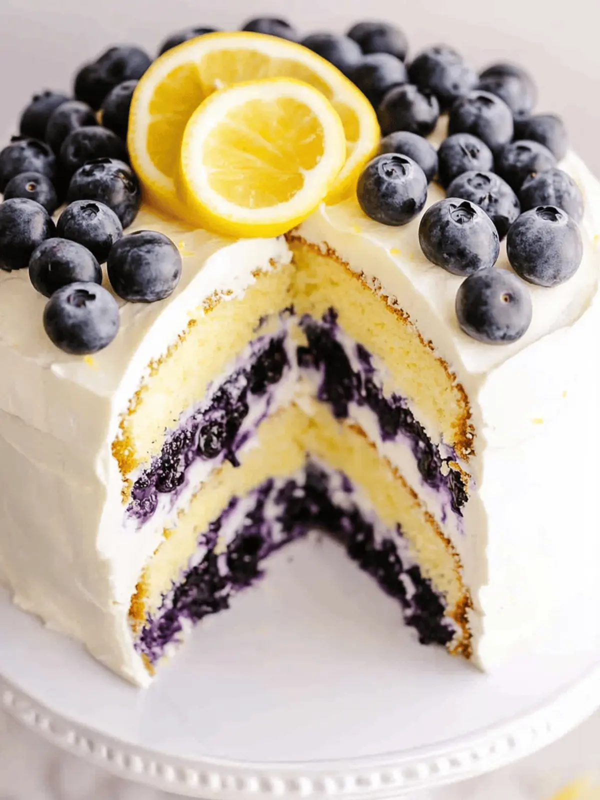 Blueberry Lemon Layer Cake: A Fresh Twist on Classic Dessert 3 Blueberry Lemon Layer Cake