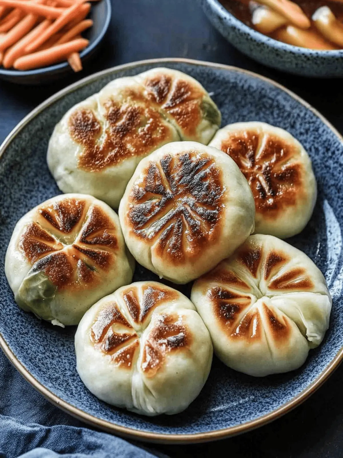 Savor Pan-Fried Cabbage and Noodle Buns Like a Pro Chef 3 Pan-Fried Cabbage and Noodle Buns