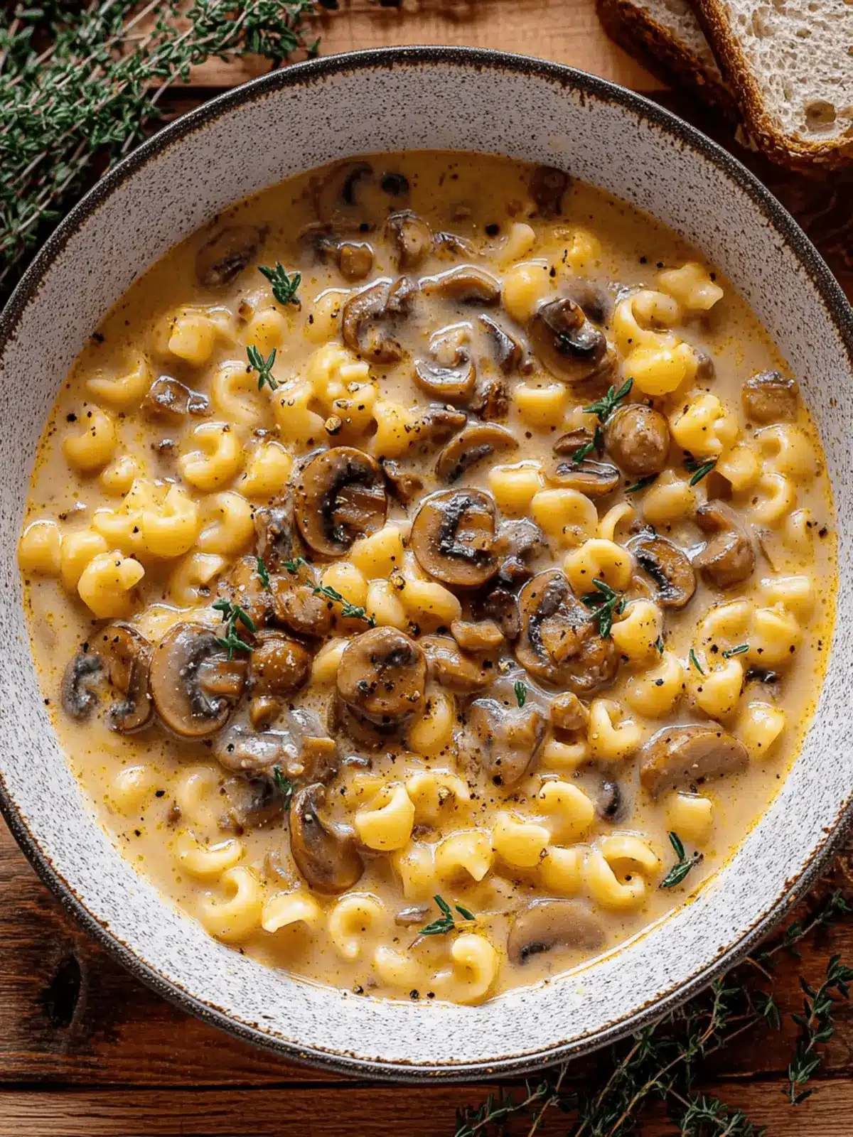 Creamy Mushroom Pasta Soup That Will Warm Your Soul 3 Creamy Mushroom Pasta Soup