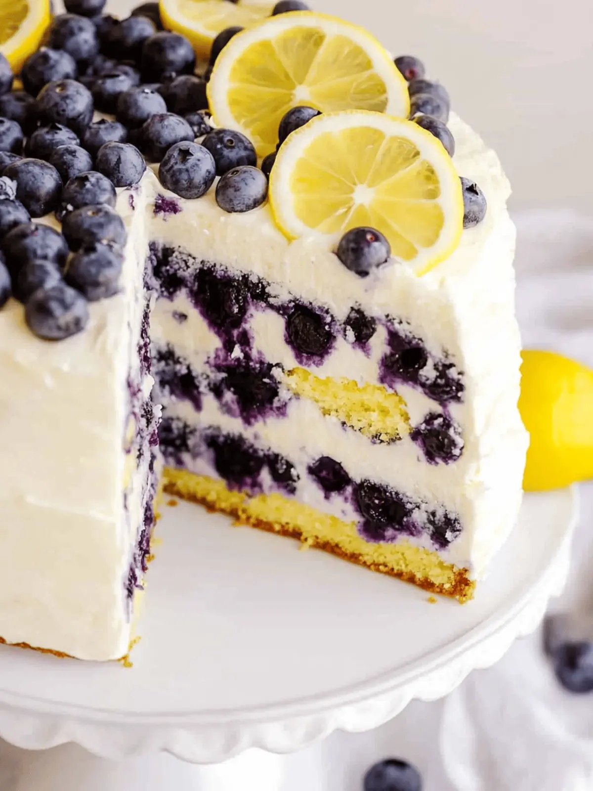 Blueberry Lemon Layer Cake: A Fresh Twist on Classic Dessert 4 Blueberry Lemon Layer Cake