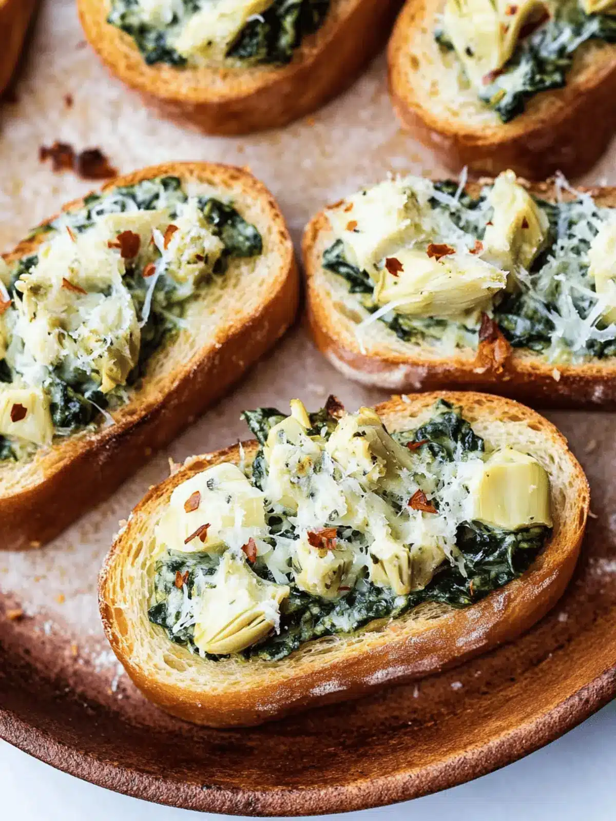 Spinach-Artichoke Crostini: Guilt-Free Party Pleaser 5 Spinach-Artichoke Crostini
