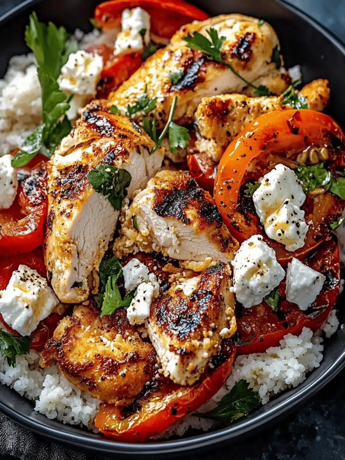 Baked Chicken with Crispy Feta & Zesty Vinaigrette Delight 2 Baked Chicken with Crispy Feta & Vinaigrette