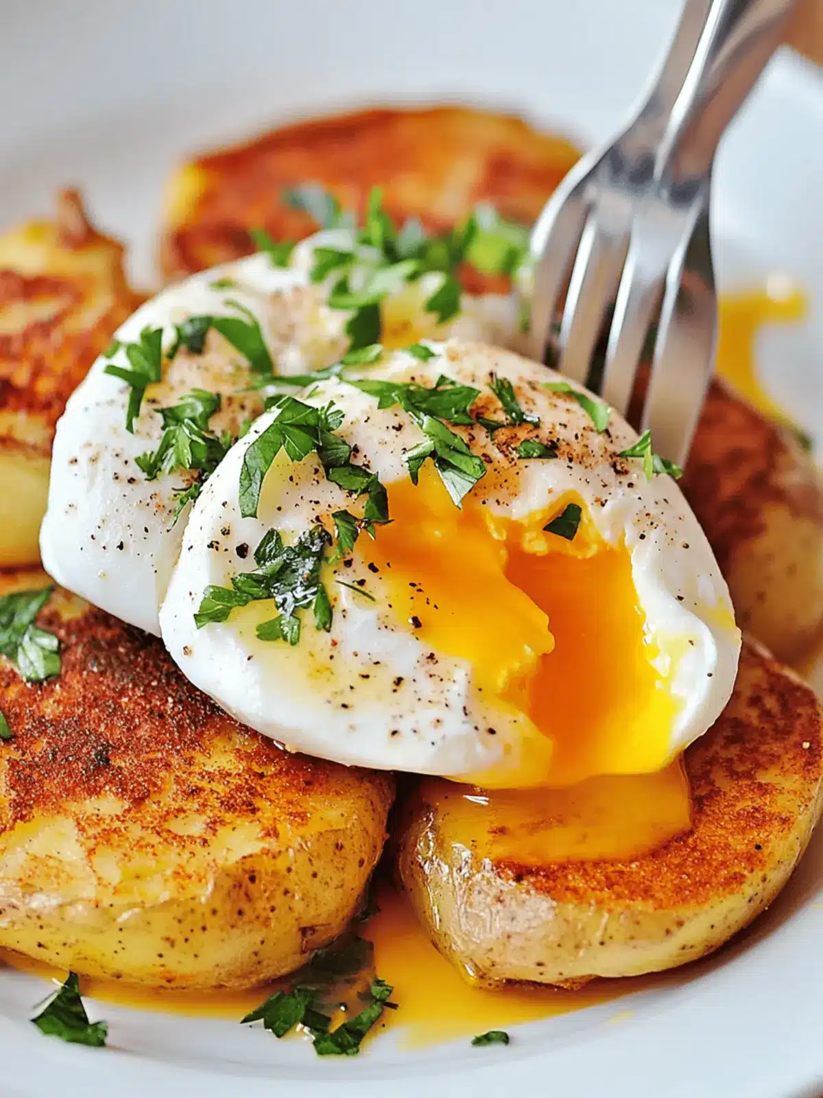 Spanish Poached Eggs with Paprika Potatoes for a Cozy Breakfast 2 Spanish Poached Eggs with Paprika Potatoes