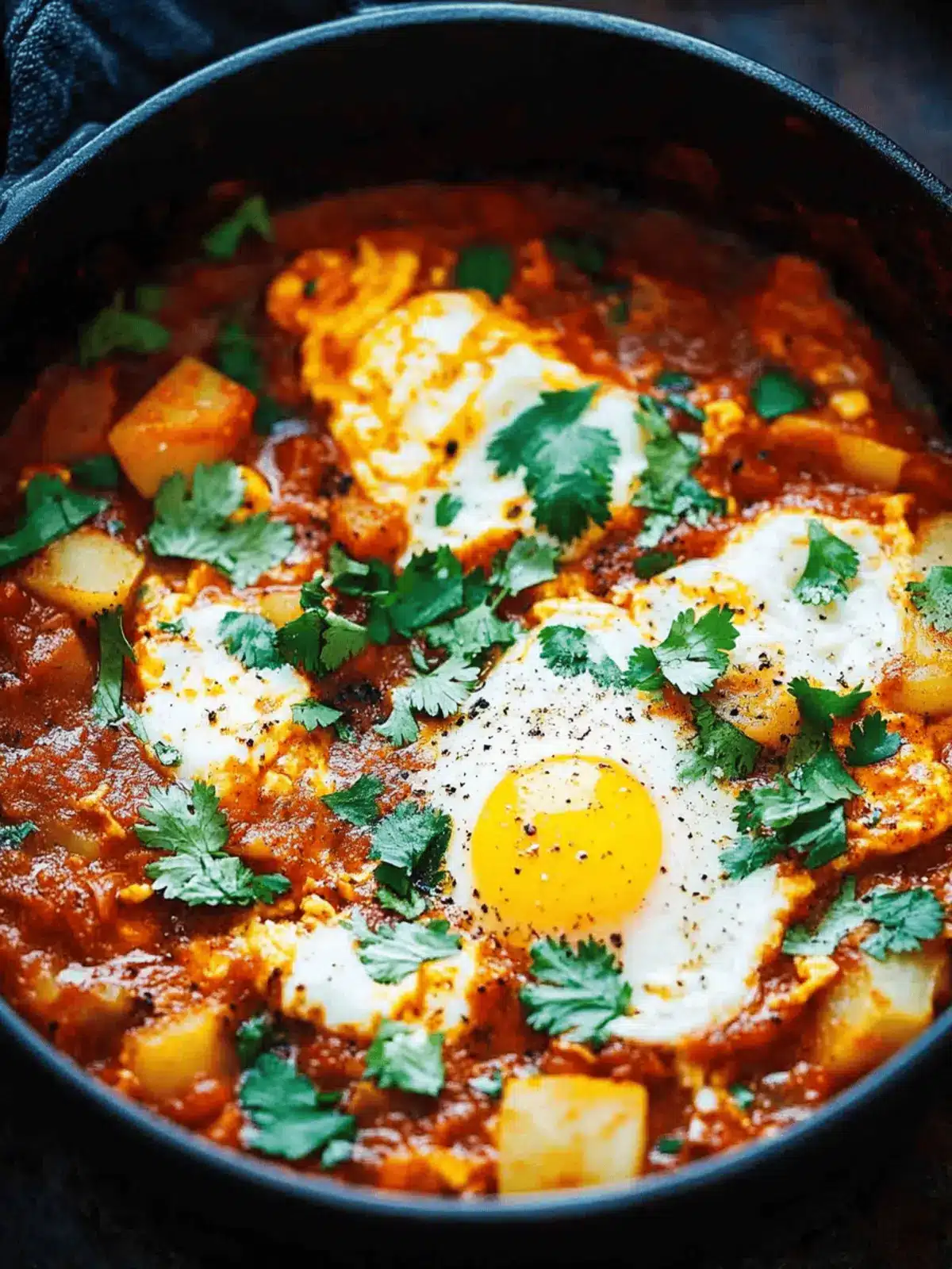 One-Pot Spicy Eggs and Potatoes for a Cozy Meal Delight 2 One Pot Spicy Eggs and Potatoes