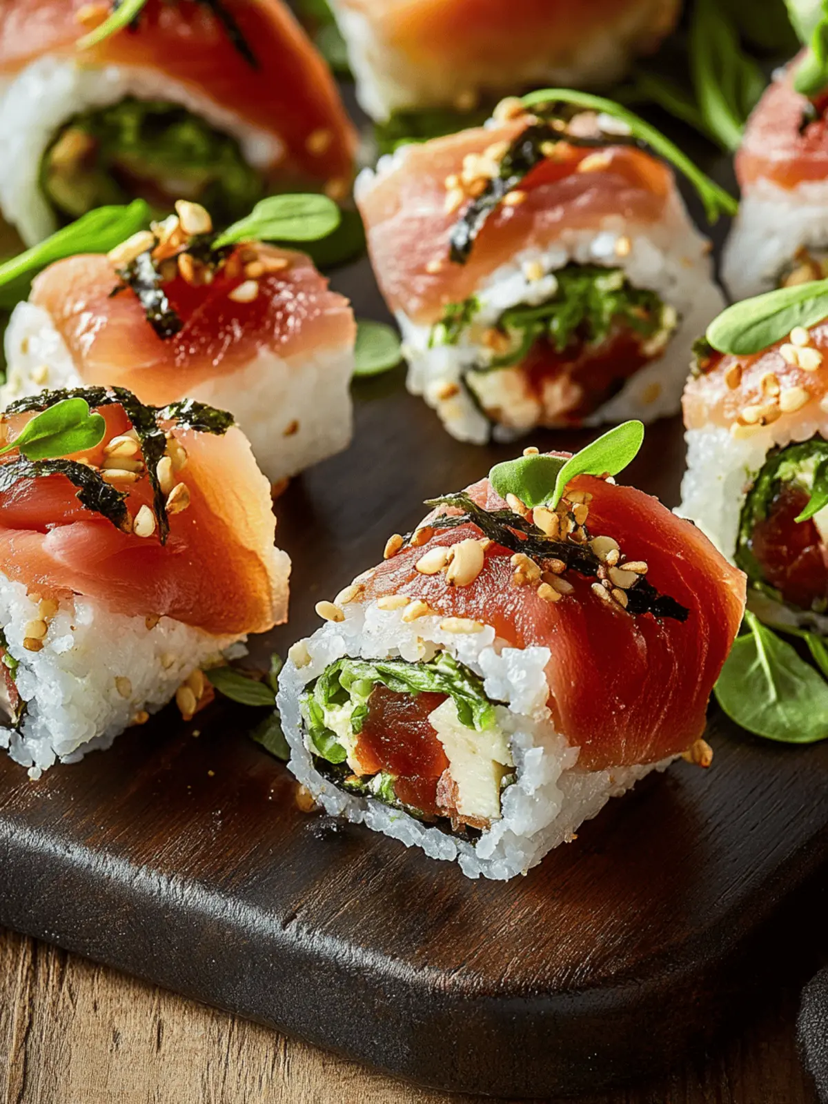 Italian Sushi Roll-Ups: Quick, No-Cook Appetizer Delight 3 Italian Sushi Roll-Ups