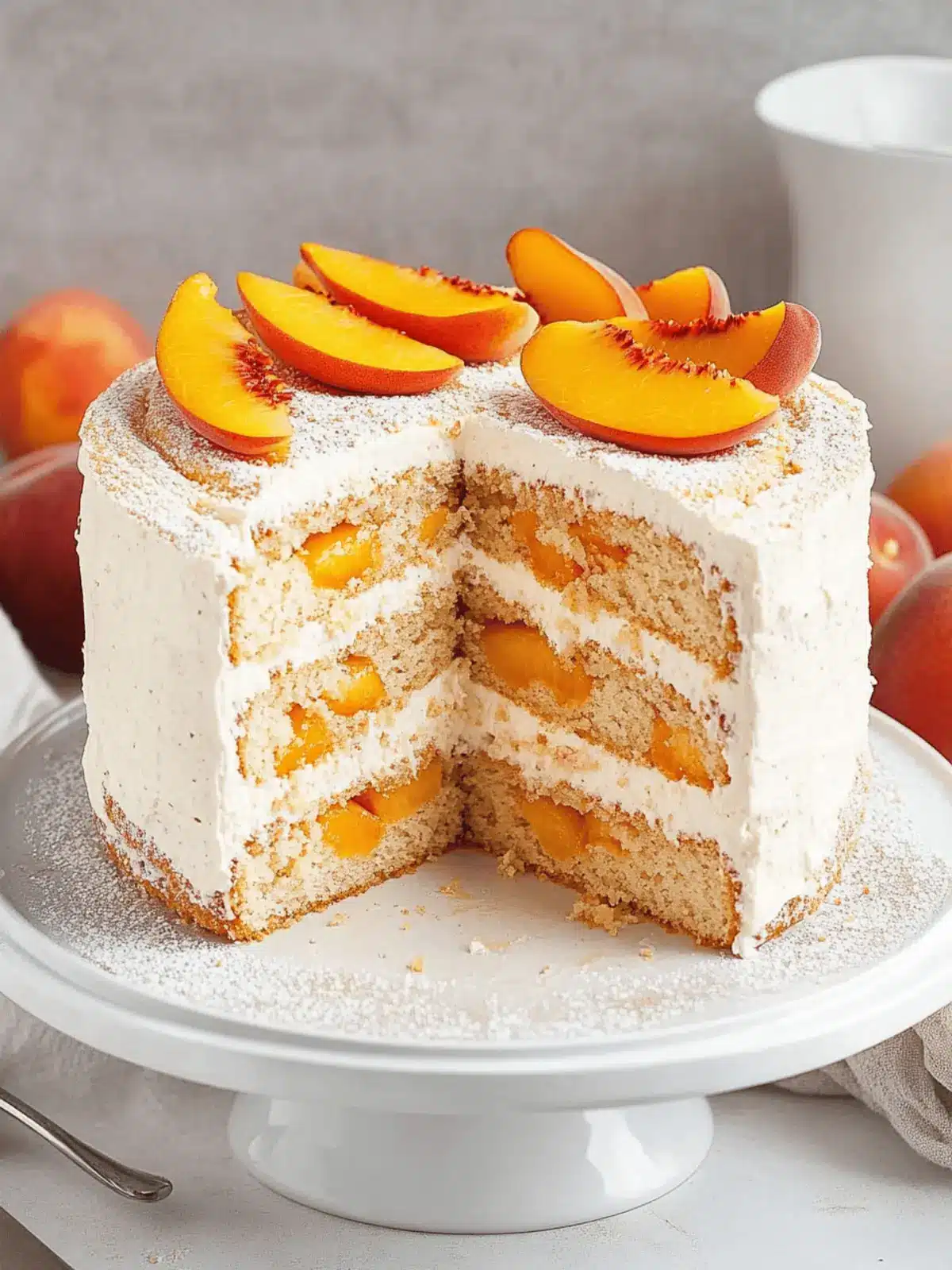 Delicious Gluten-Free Peach Cake That's Dairy-Free Delight 3 Gluten-Free Peach Cake (Dairy-Free)