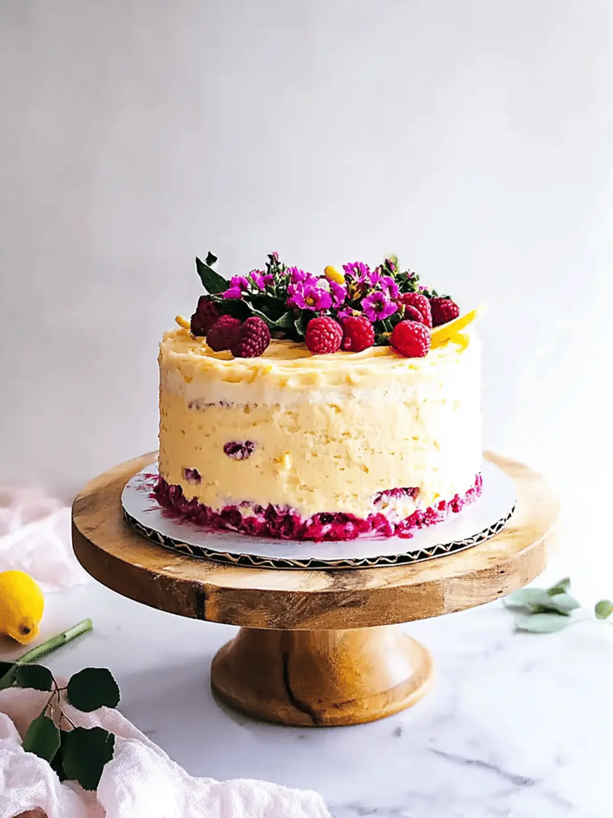 Raspberry and Lemon Curd Chiffon Cake: Brighten Your Day! 2 aspberry and Lemon Curd Chiffon Cake