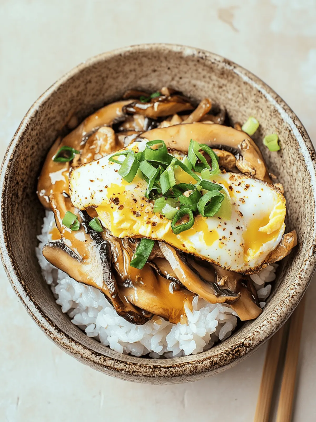 Mushroom and Egg Rice Bowl: Quick, Hearty Comfort Food Delight 3 Mushroom and Egg Rice Bowl