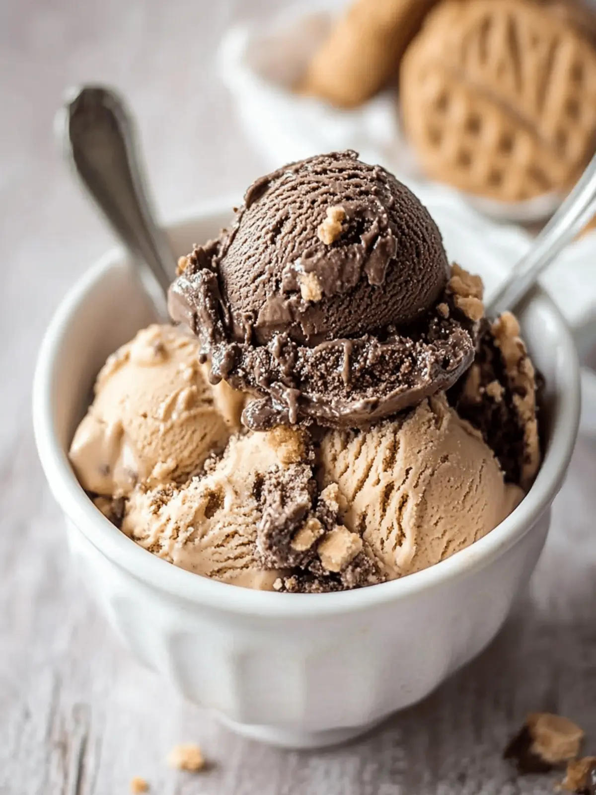 No Churn Chocolate Peanut Butter Cookie Ice Cream Bliss 2 No Churn Chocolate Peanut Butter Cookie Ice Cream