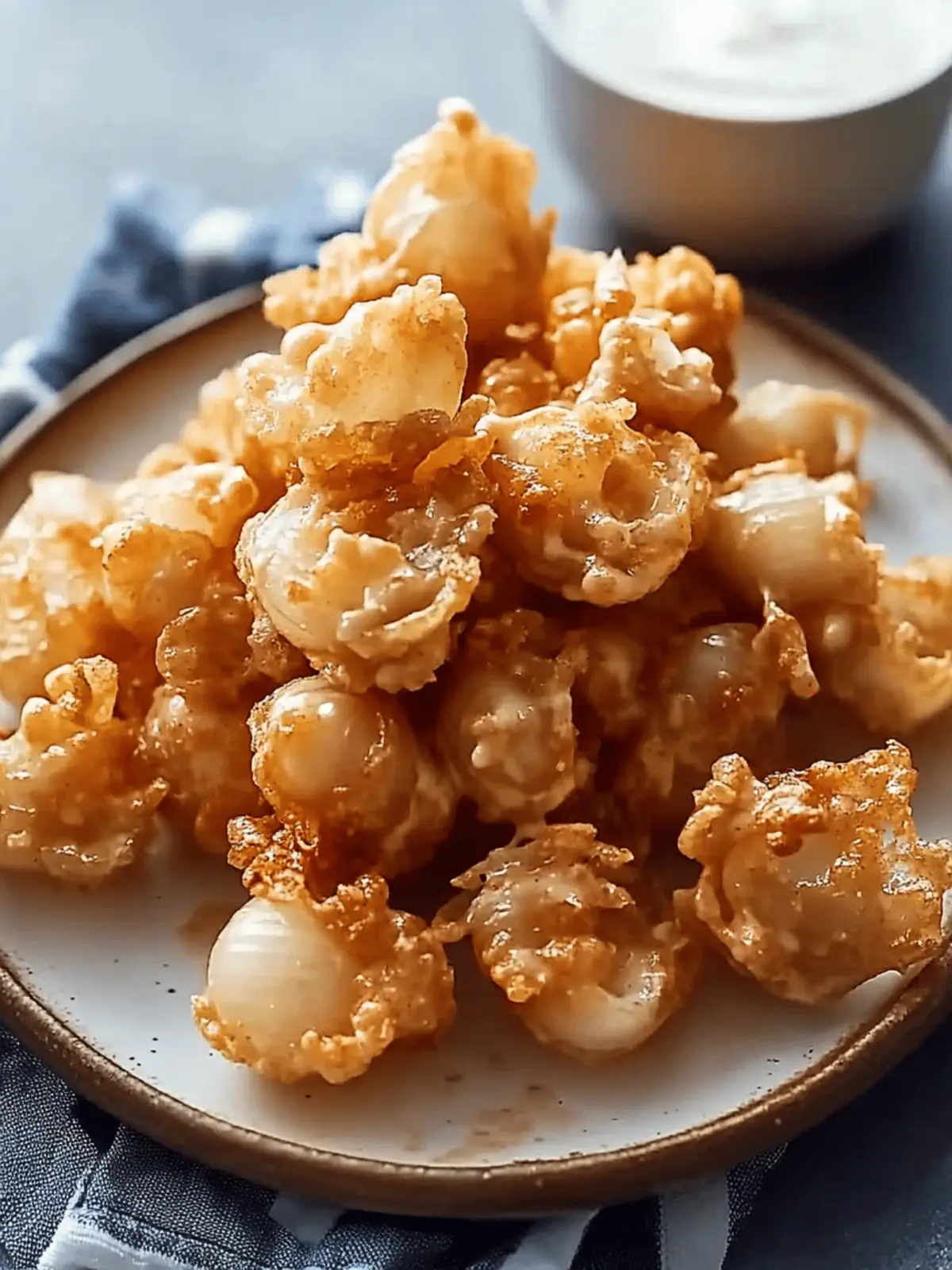 Bite-Sized Blooming Onions with Buttermilk Ranch Dip Delight 3 Bite-Sized Blooming Onions with Buttermilk Ranch Dip