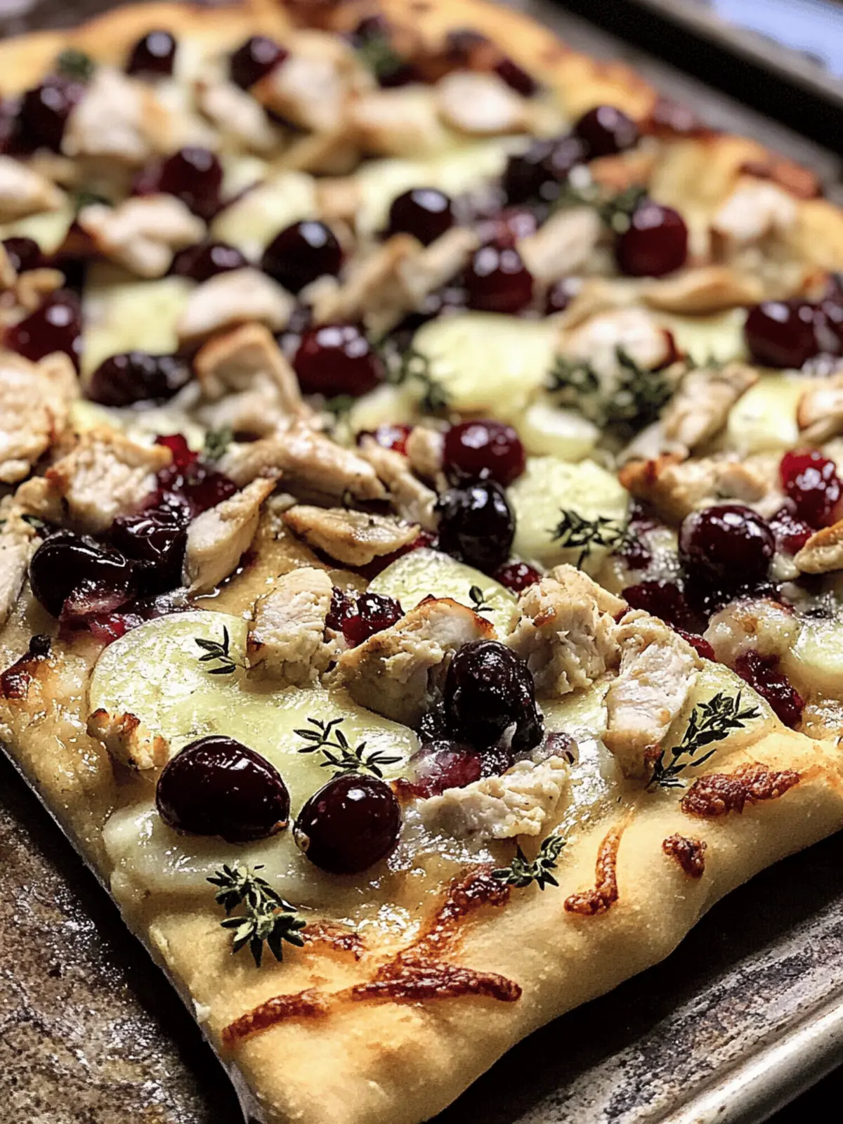 Cranberry Chicken & Brie Pizza: A Holiday Flavor Explosion 2 Cranberry Chicken & Brie Pizza
