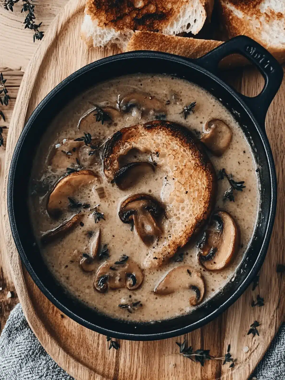 Cozy Mushroom Soup: A Creamy Hug in a Bowl for Cold Days 3 Cozy Mushroom Soup