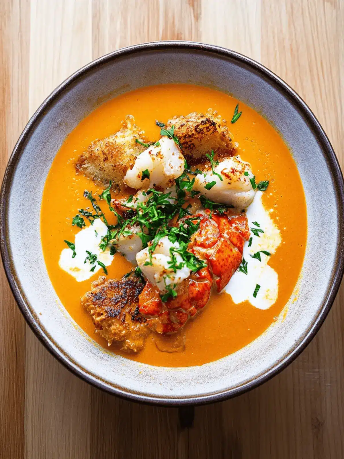 Savory Lobster Bisque Recipe by Dennis Prescott You’ll Love 4 Lobster Bisque - Dennis Prescott