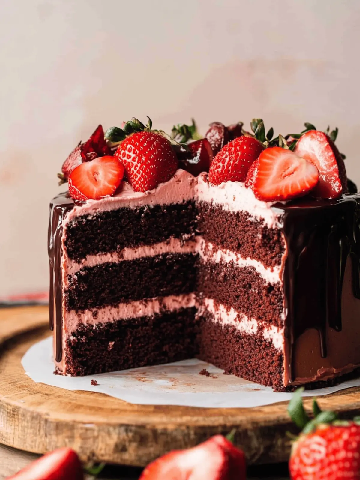 Decadent Chocolate Strawberry Cake for Your Sweet Celebrations 4 Chocolate Strawberry Cake