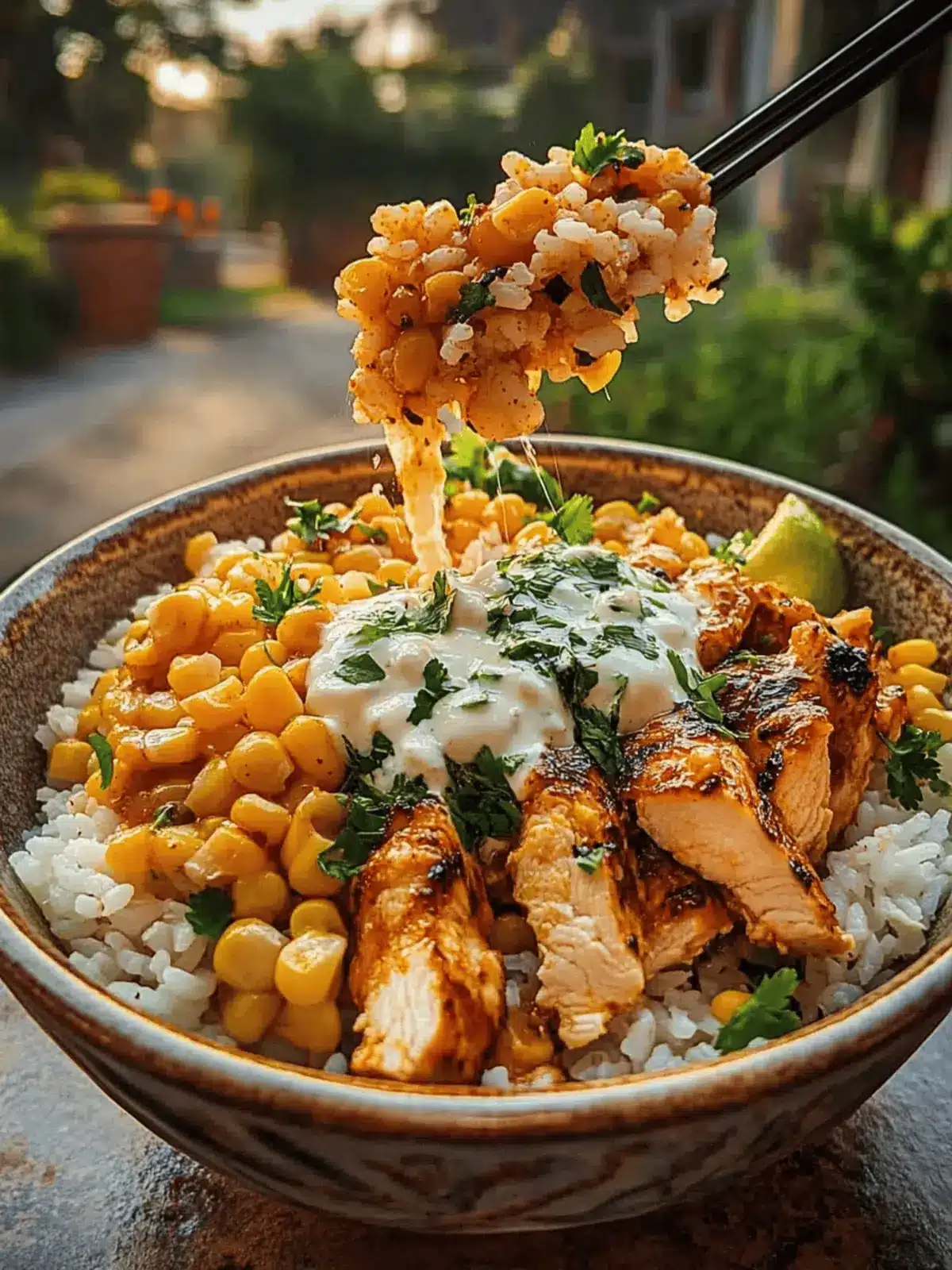 Delicious Spicy Street Corn Chicken Rice Bowl in Just 30 Minutes 5 Spicy Street Corn Chicken Rice Bowl in 30 Minutes