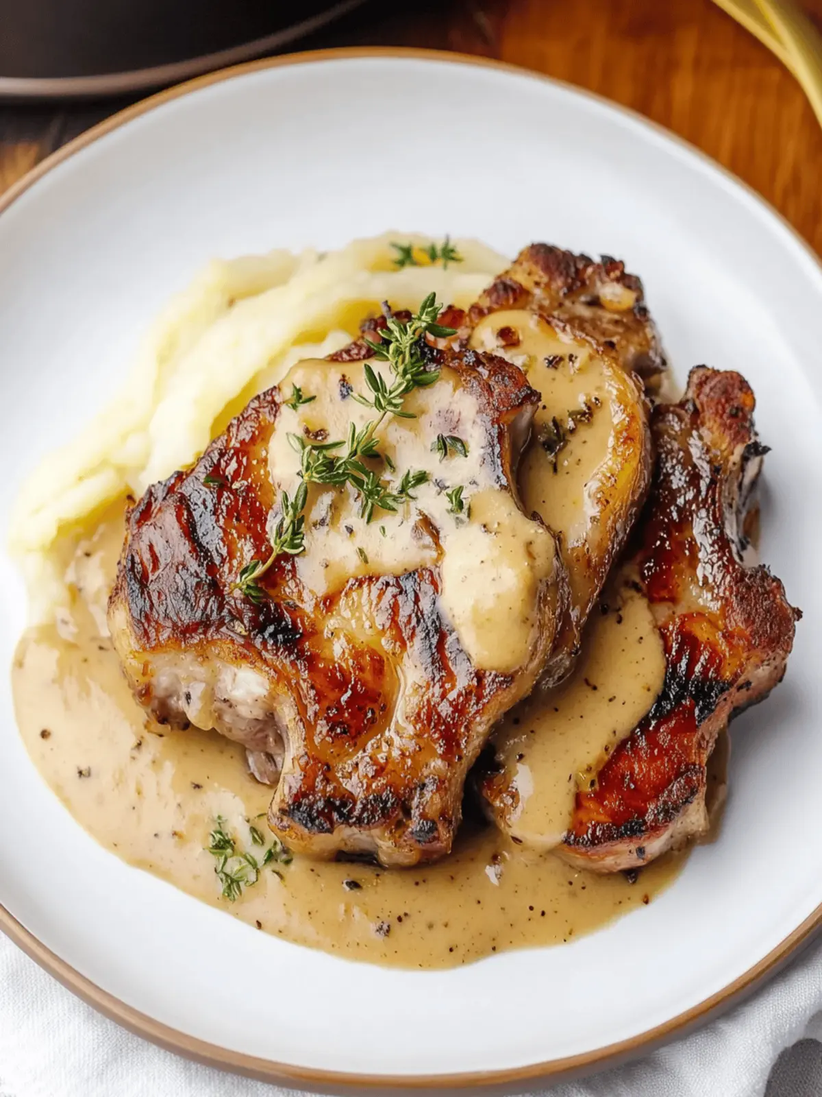 Instant Pot Pork Chops in Creamy Mushroom Bliss 4 Instant Pot Pork Chops