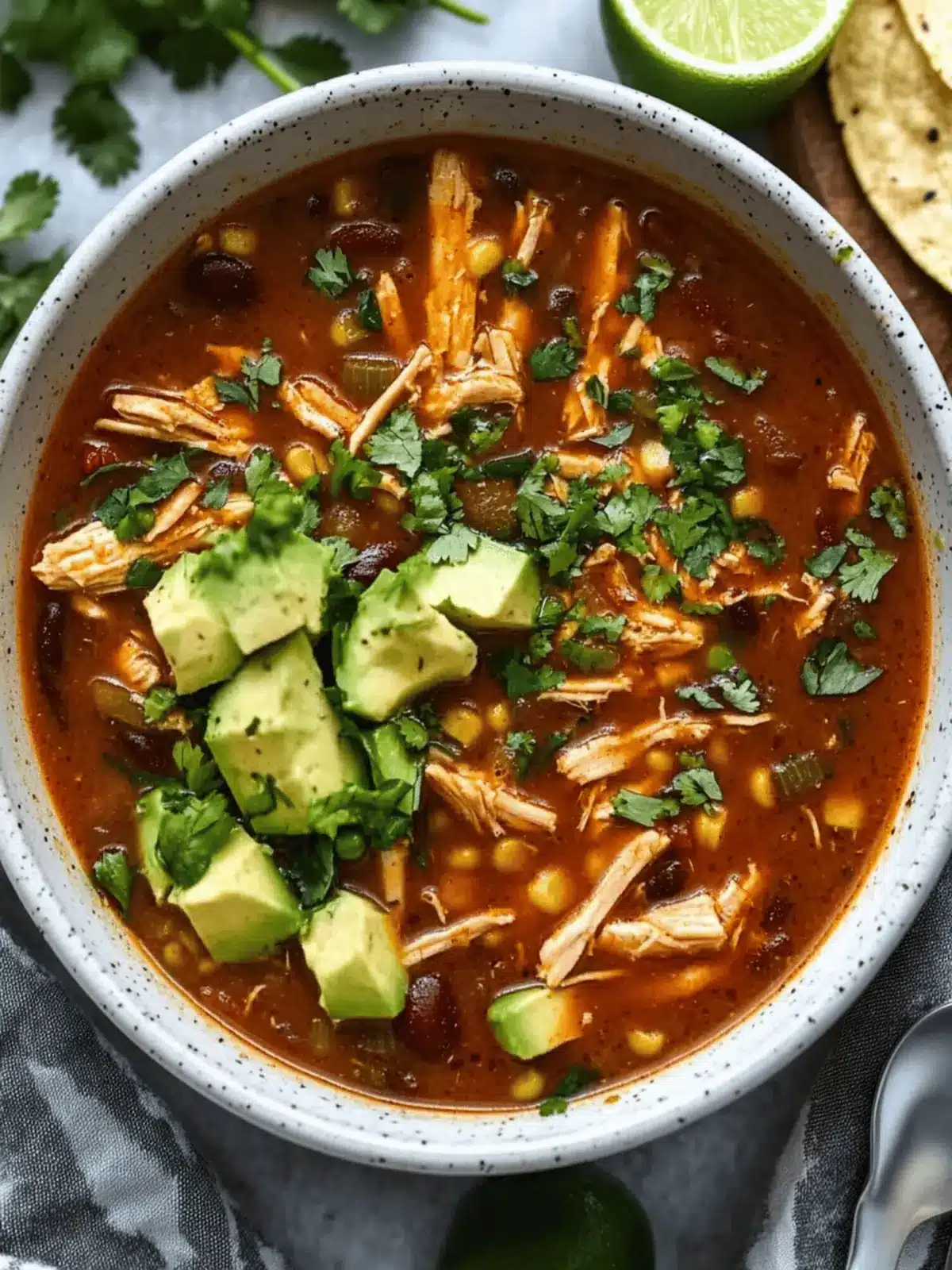 Cozy Up with Crockpot Chicken Enchilada Soup Delight 5 Crockpot Chicken Enchilada Soup