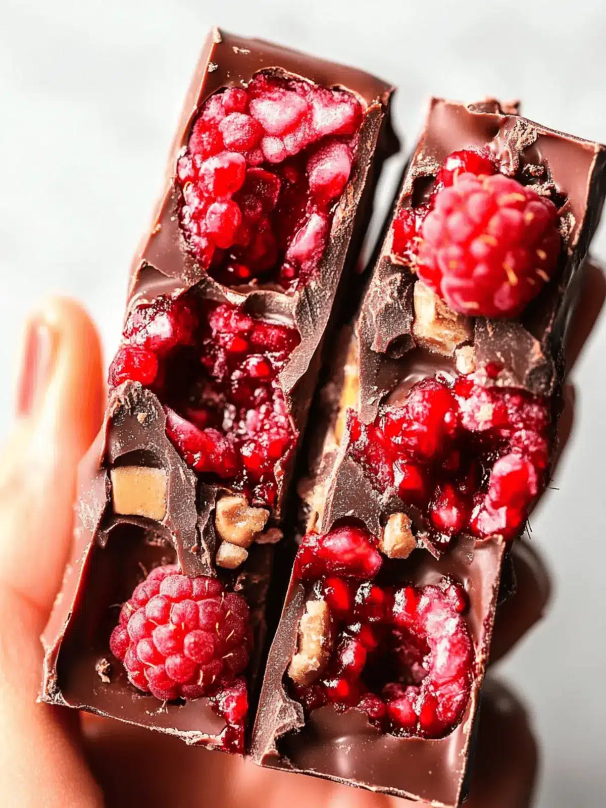 Easy Raspberry Chocolate Bar (3 Ingredients) for Guilt-Free Indulgence 5 Raspberry Chocolate Bar (3 Ingredients)