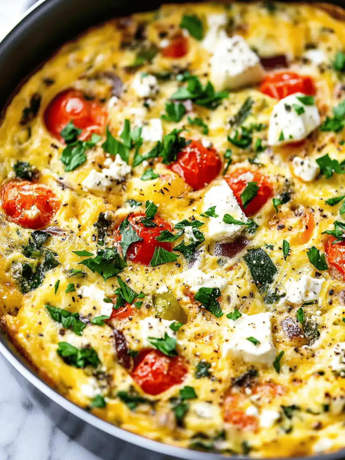 Greek Vegetable Frittata: Quick, Healthy One-Pan Delight 2 Greek Vegetable Frittata