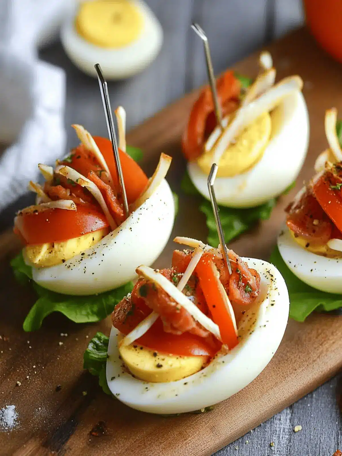 Hard Boiled Egg BLT Bites: The Perfect Low-Carb Snack 5 Hard Boiled Egg BLT Bites