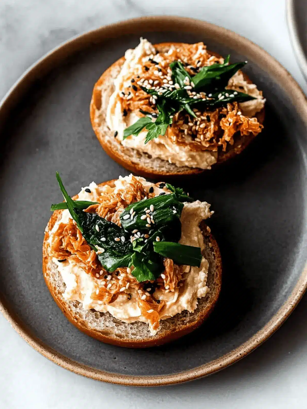 Spice Up Mornings with a Kimchi Cream Cheese Bagel Delight 5 Kimchi Cream Cheese Bagel
