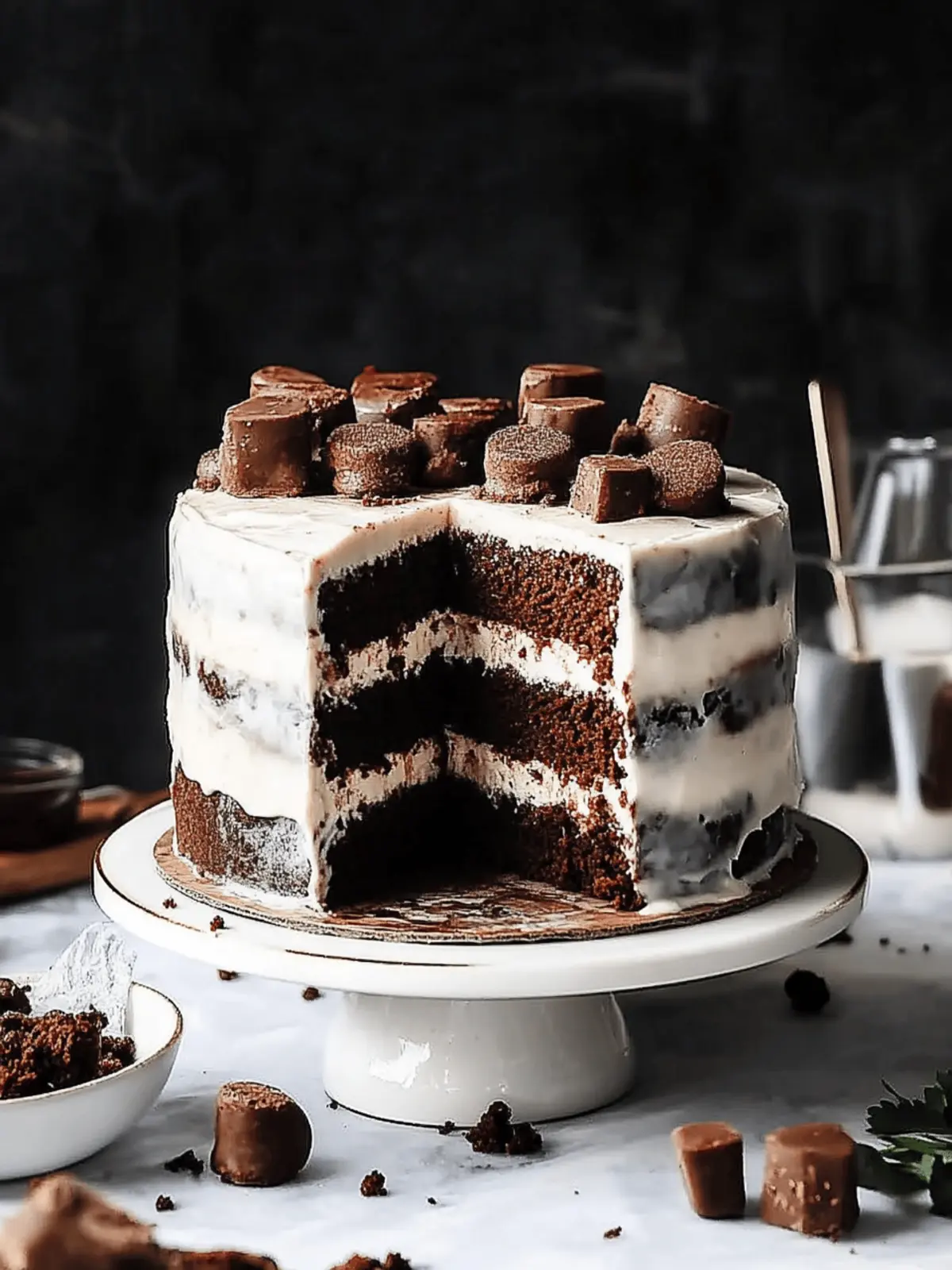 Ultimate Brownie Cake with Cream Cheese Frosting Delight 2 Ultimate Brownie Cake