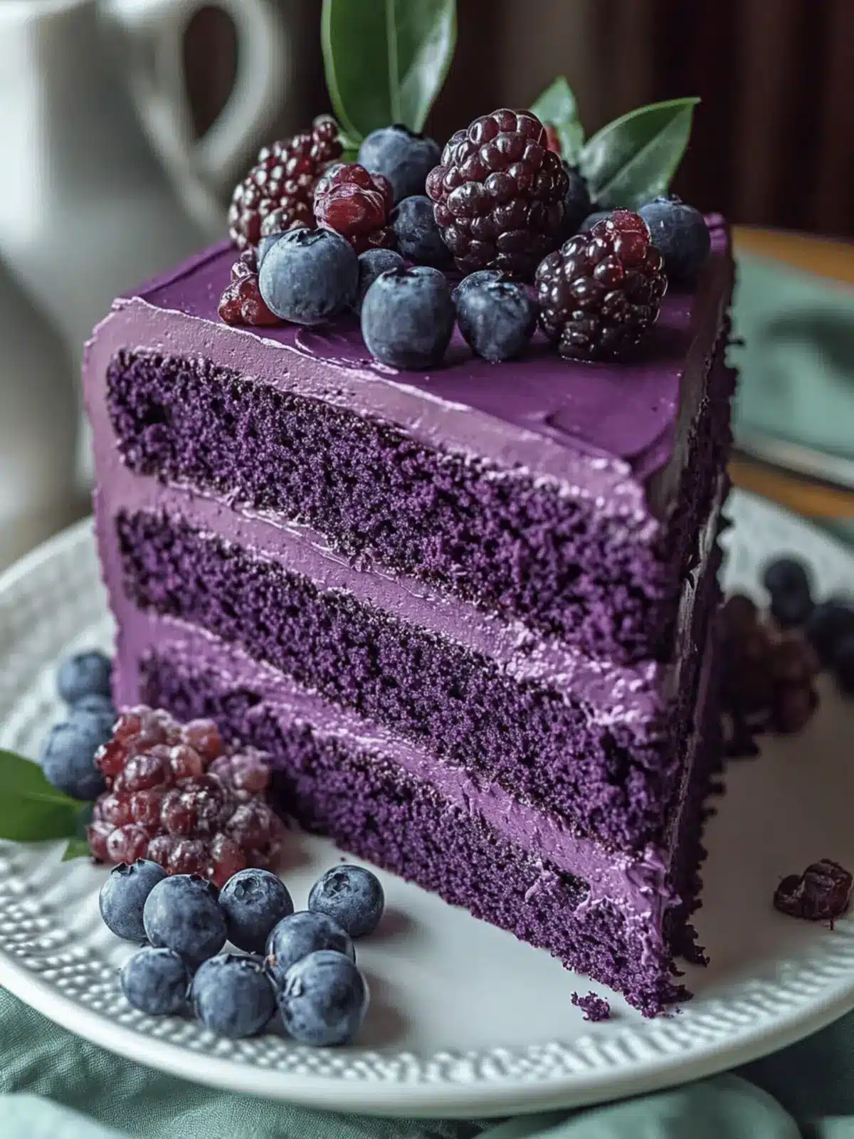 Royal Purple Velvet Cake with Creamy Vanilla Frosting Magic 4 Royal Purple Velvet Cake with Creamy Vanilla Frosting