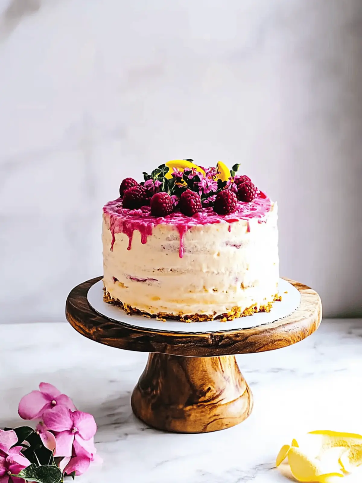 Raspberry and Lemon Curd Chiffon Cake: Brighten Your Day! 4 aspberry and Lemon Curd Chiffon Cake