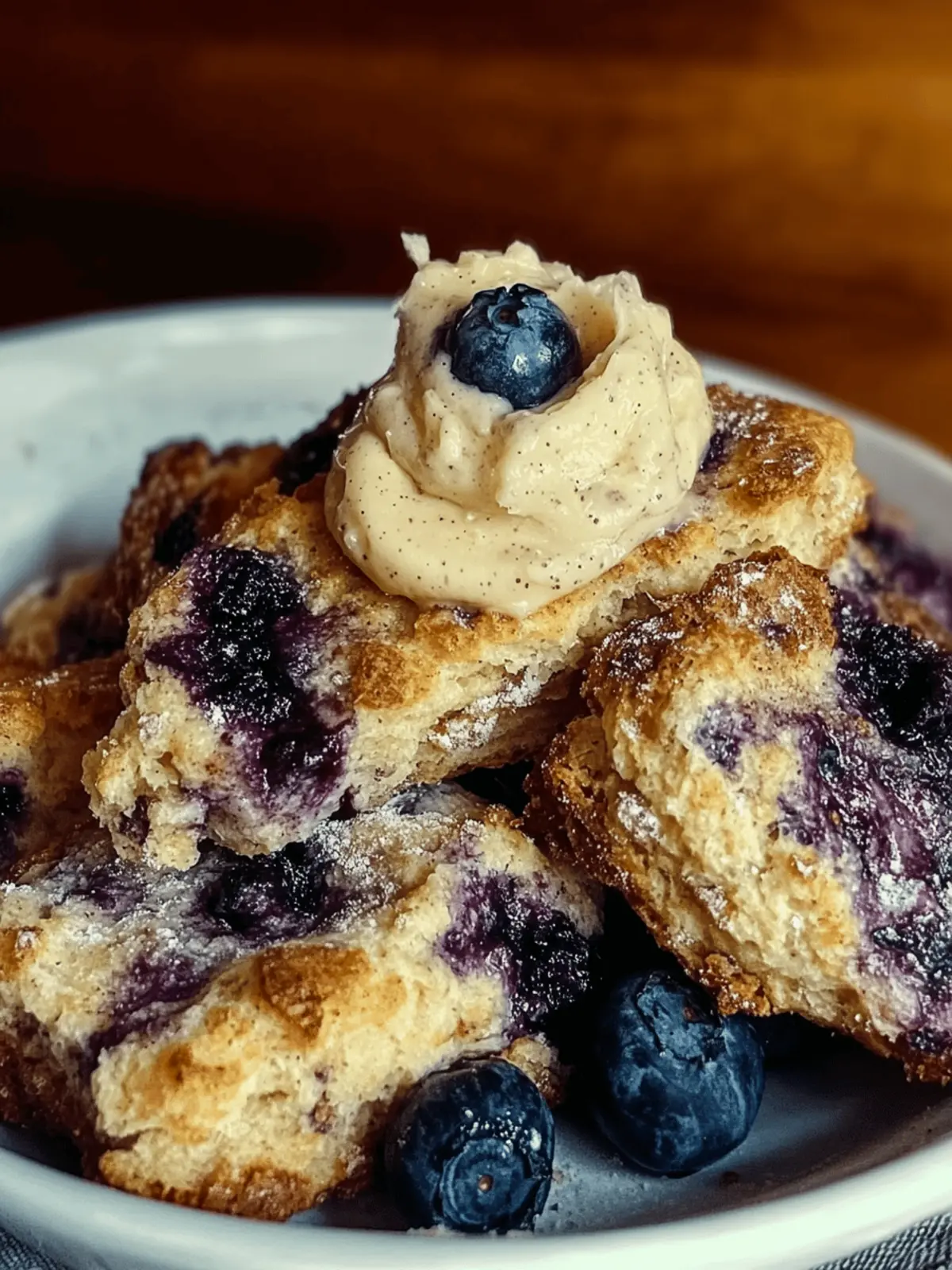 Blueberry Cinnamon Crunch Sourdough Cathead Biscuits Delight 5 Blueberry Cinnamon Crunch Sourdough Cathead Biscuits with Whipped Salted Vanilla Bean Butter