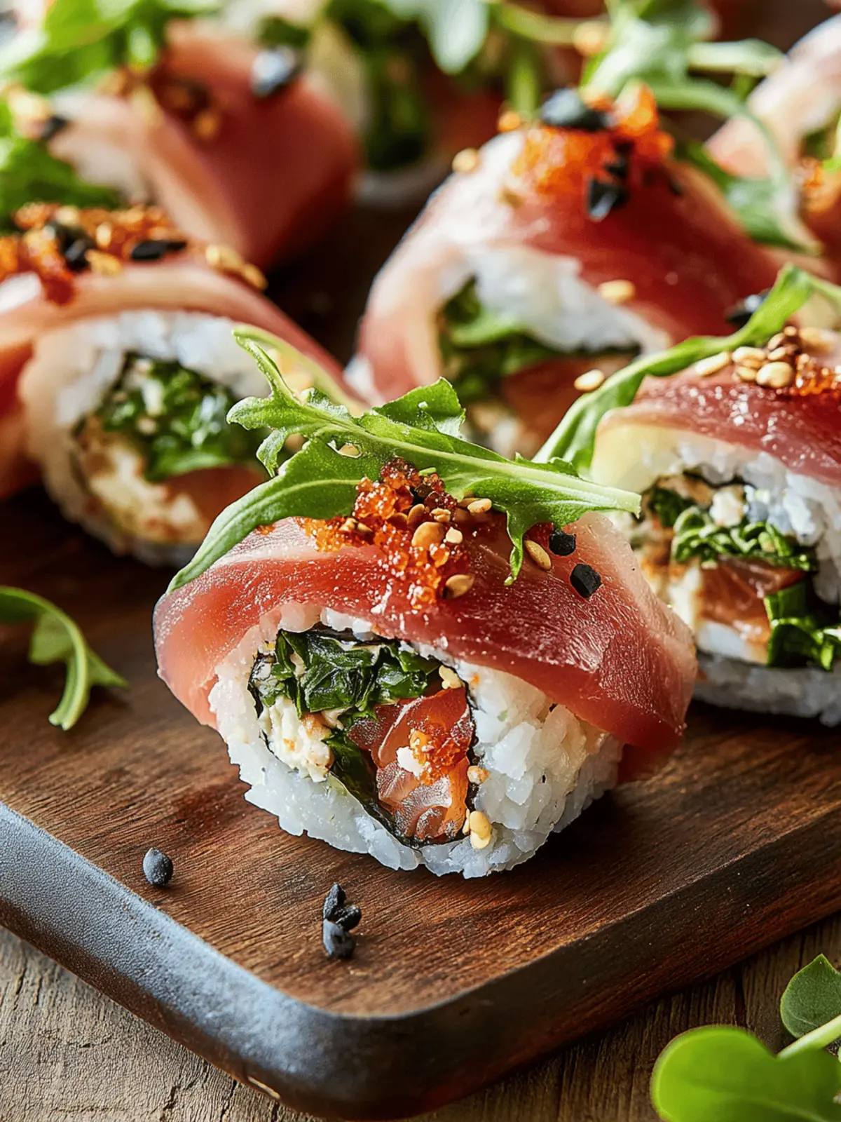 Italian Sushi Roll-Ups: Quick, No-Cook Appetizer Delight 2 Italian Sushi Roll-Ups