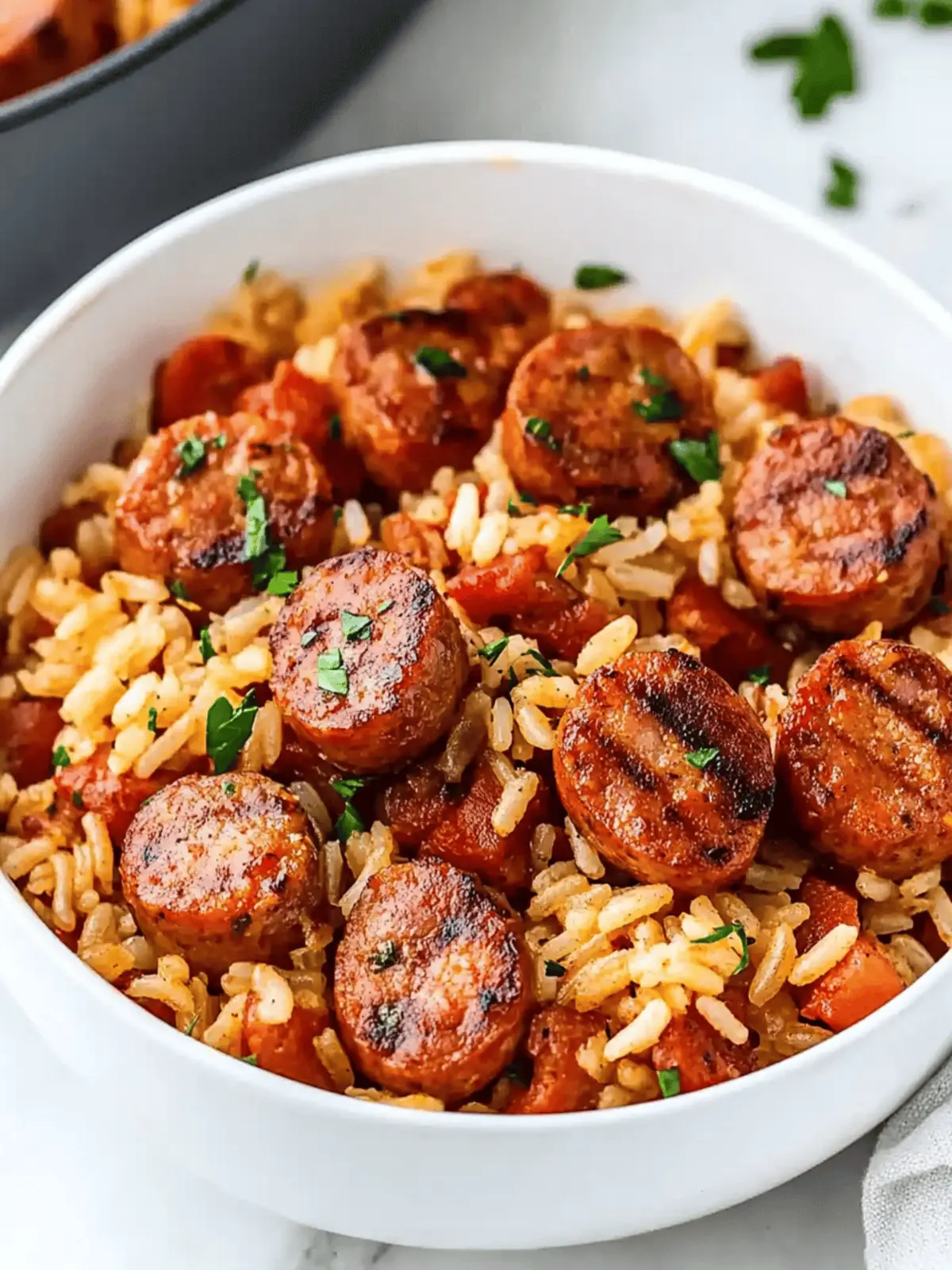 One-Pot Smoked Sausage and Rice Dinner: Effortless Flavor Magic 2 One-Pot Smoked Sausage and Rice Dinner