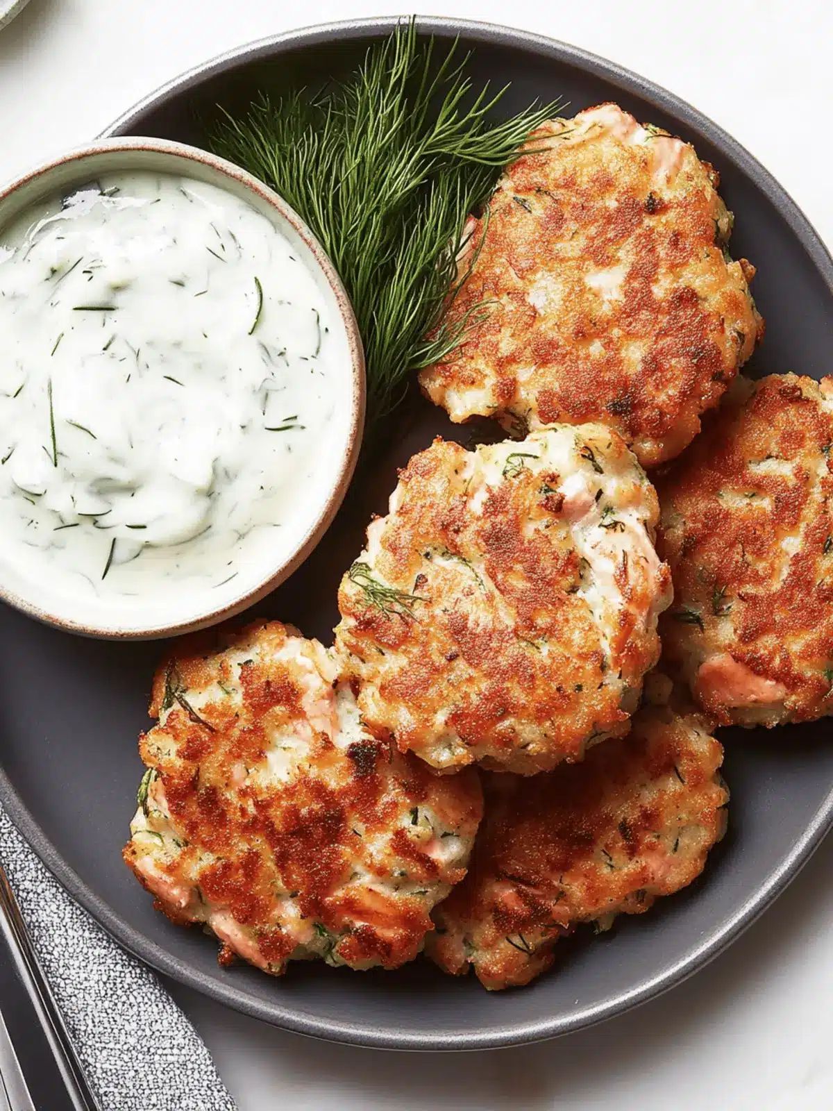 Delicious Salmon Croquettes with Dill Sauce for Easy Dinners 2 Salmon Croquettes With Dill Sauce