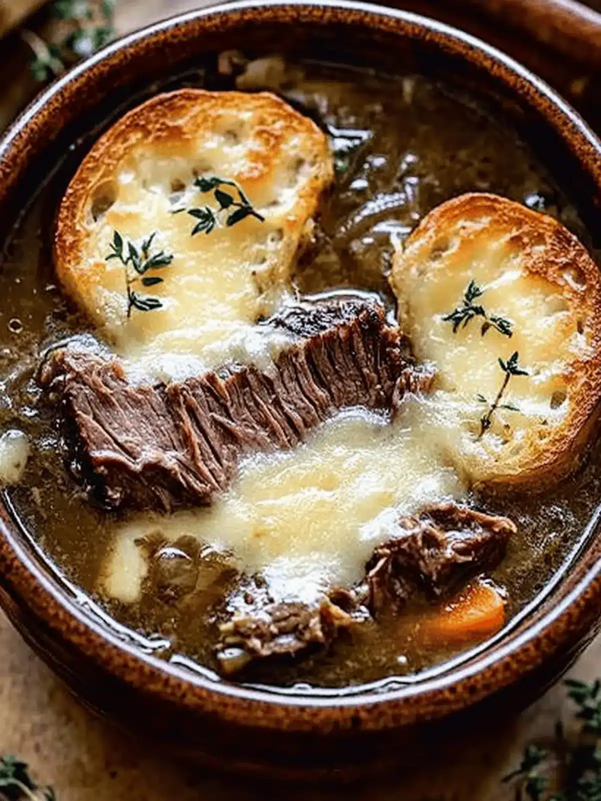 Savory French Onion Beef Short Rib Soup for Cozy Nights 4 French Onion Beef Short Rib Soup