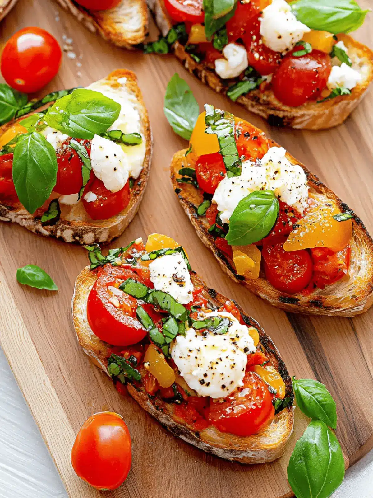 Savory Burrata Bruschetta: A Fresh Summer Delight 5 Burrata Bruschetta