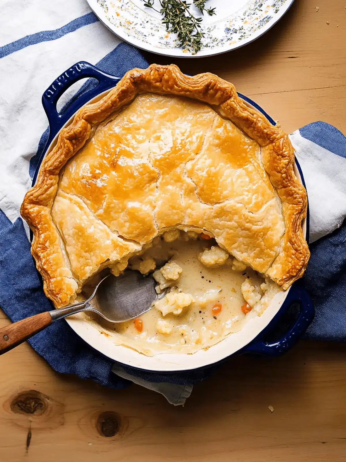 Heavenly Cauliflower Pot Pie with Puff Pastry Delight 4 Cauliflower Pot Pie with Puff Pastry