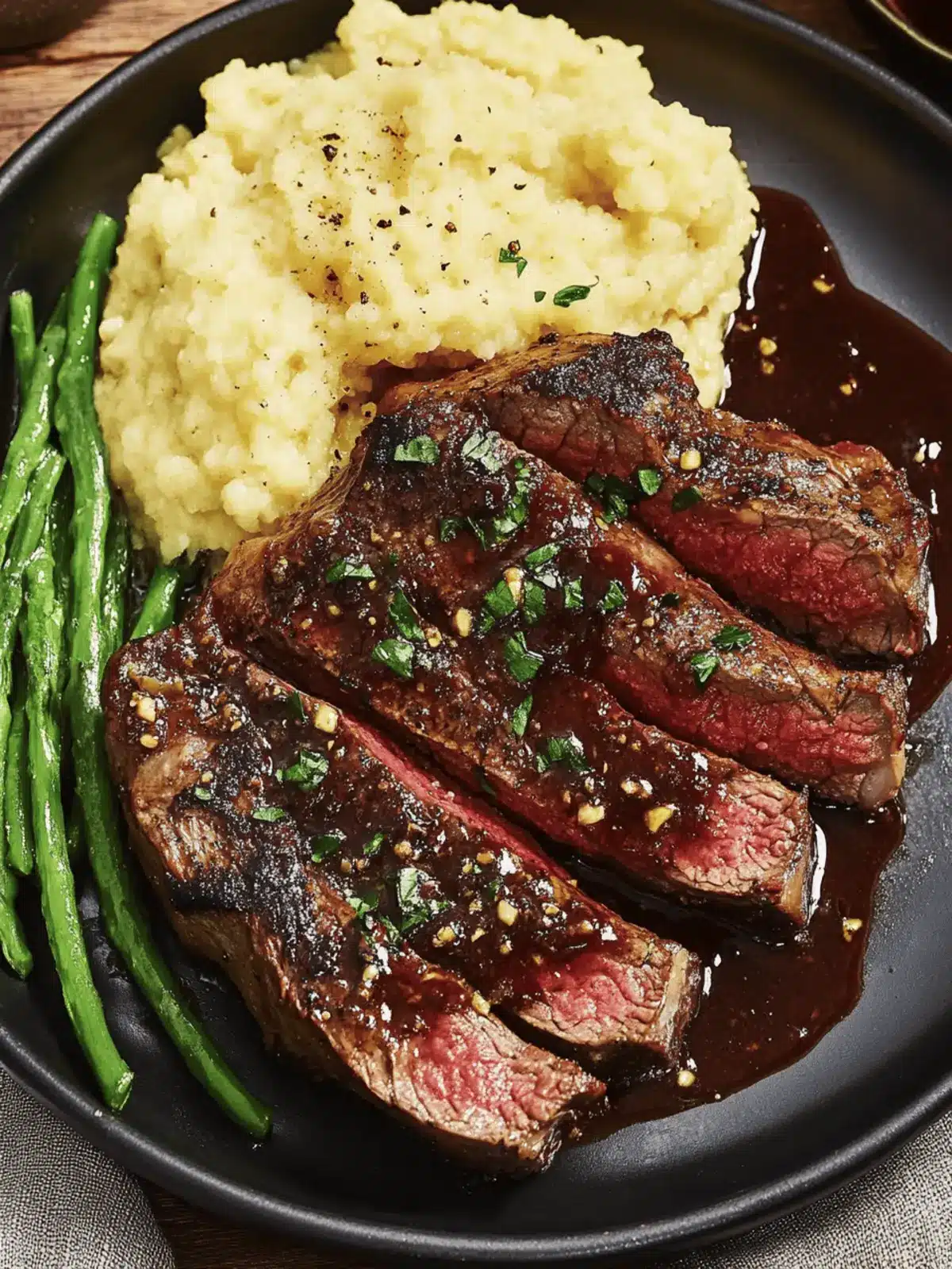 Ribeye and Roasted Garlic Pan Sauce for a Gourmet Dinner 5 Ribeye and Roasted Garlic Pan Sauce
