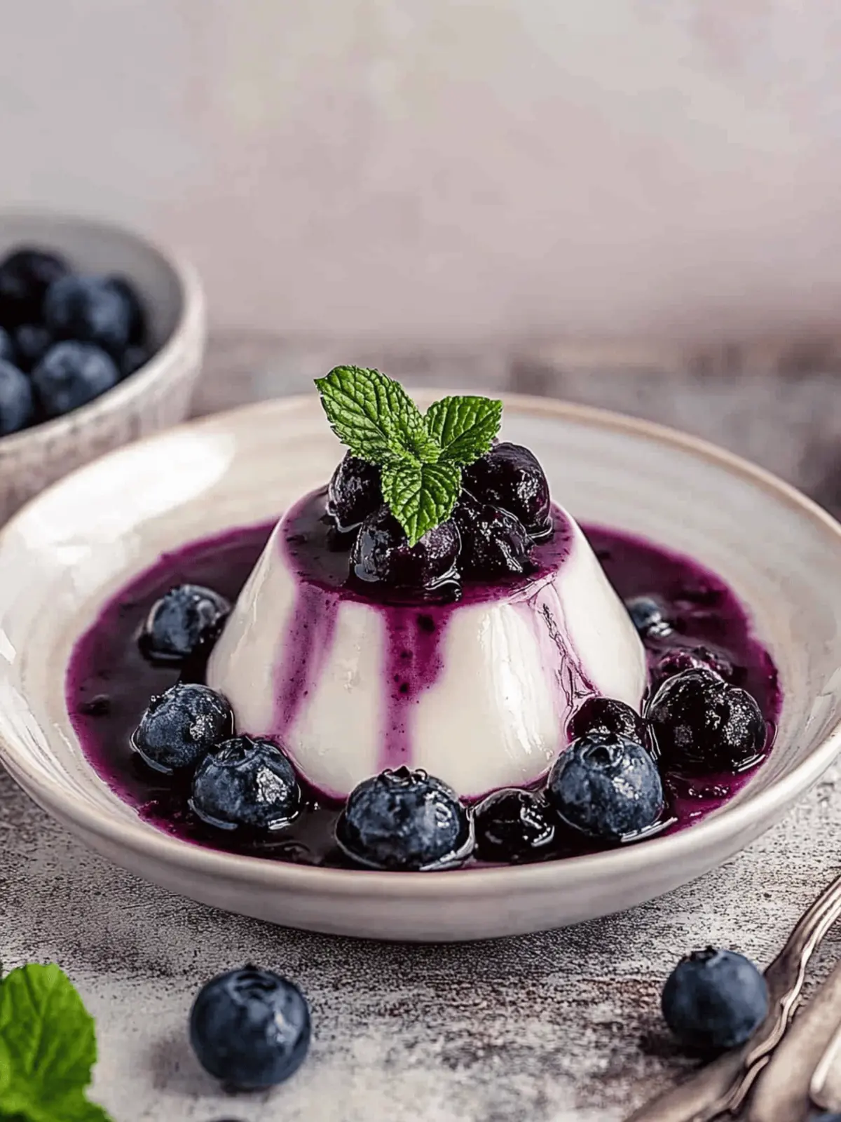 Classic Easy Vanilla Panna Cotta with Blueberry Compote Delight 4 Classic Easy Vanilla Panna Cotta with Blueberry Compote
