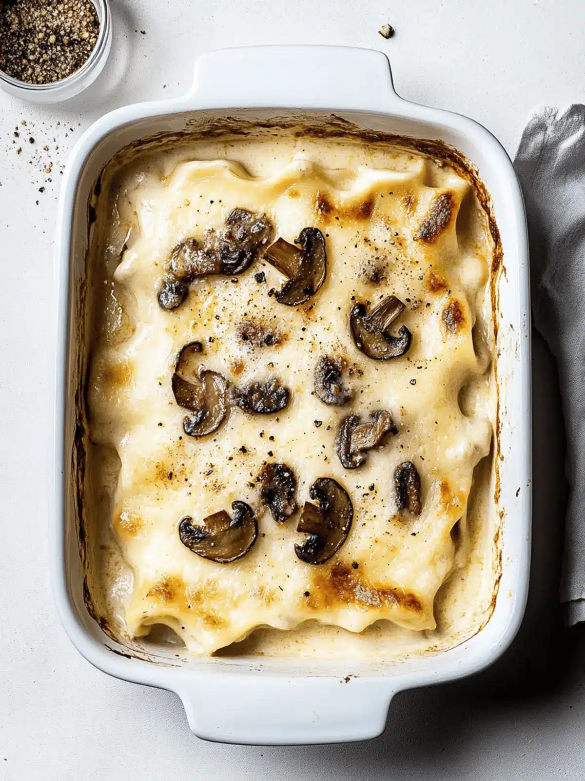 Mouthwatering Mushroom Lasagna with Creamy Béchamel Delight 4 Mushroom Lasagna