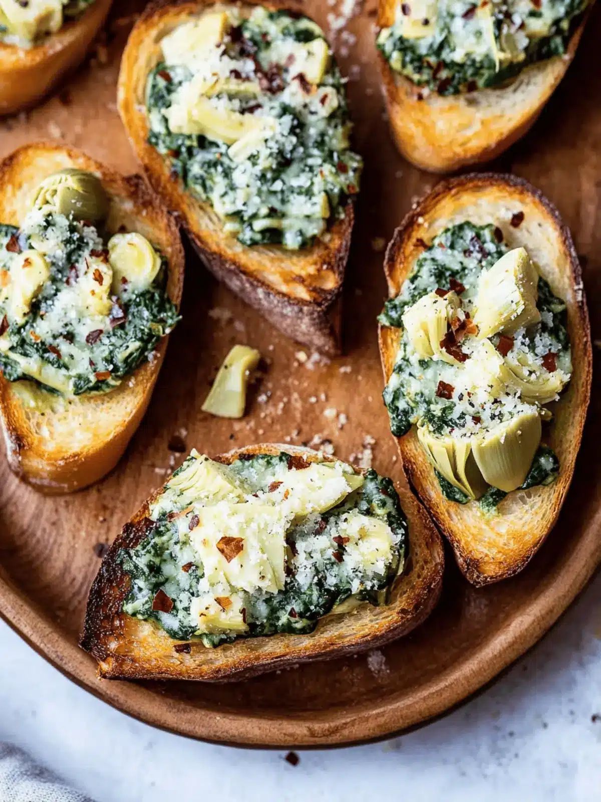 Spinach-Artichoke Crostini: Guilt-Free Party Pleaser 3 Spinach-Artichoke Crostini