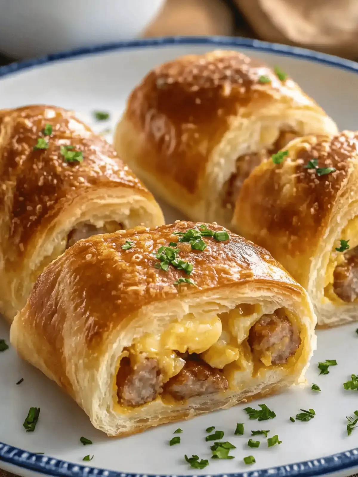 Sausage Egg Breakfast Rolls: Quick, Easy Morning Delight 4 Sausage Egg Breakfast Rolls