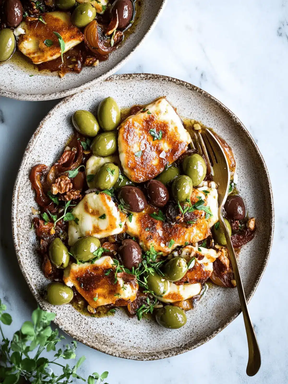 Delicious Pan-Fried Halloumi Cheese with Olives & Hazelnuts 2 Pan-Fried Halloumi Cheese with Olives & Hazelnuts