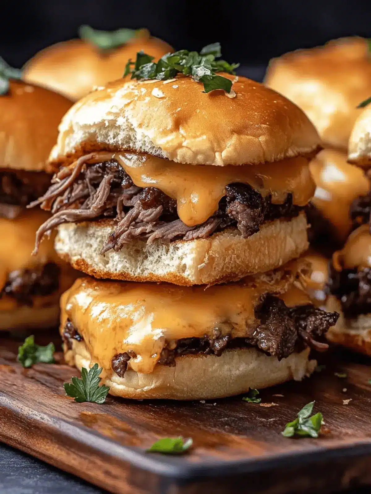 Savory Roast Beef and Cheddar Sliders for Effortless Entertaining 2 Roast Beef and Cheddar Sliders