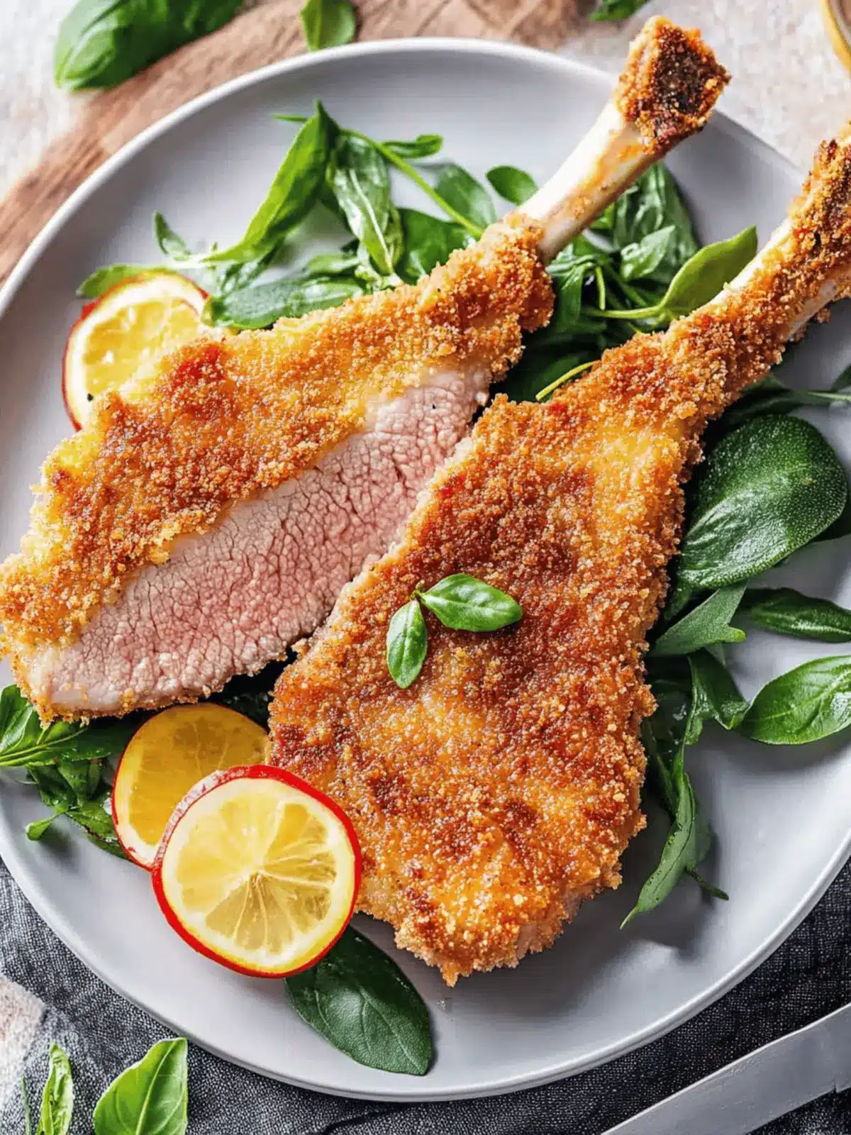 Irresistible Bone-In Veal Milanese for Date Night Delight 3 Bone-In Veal Milanese (Cotoletta alla Milanese)