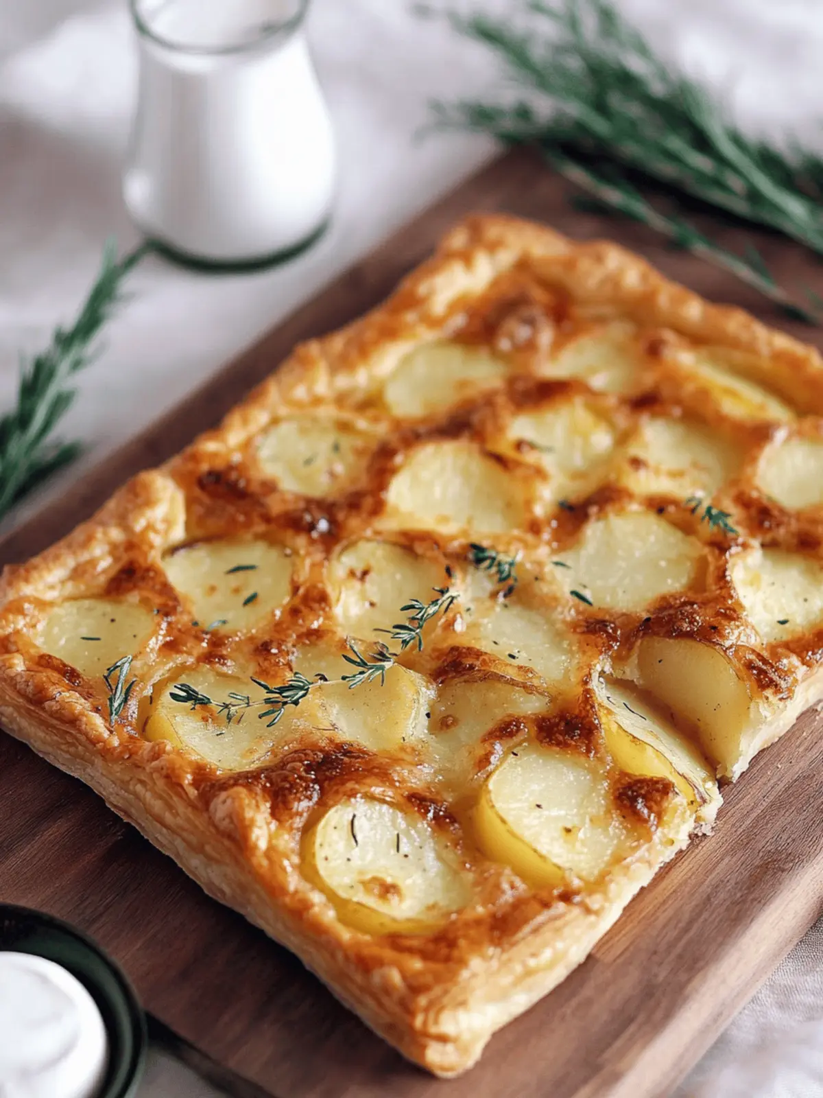 Savory Puff Pastry Potato Tart with Fresh Herb Twist 3 Puff Pastry Potato Tart