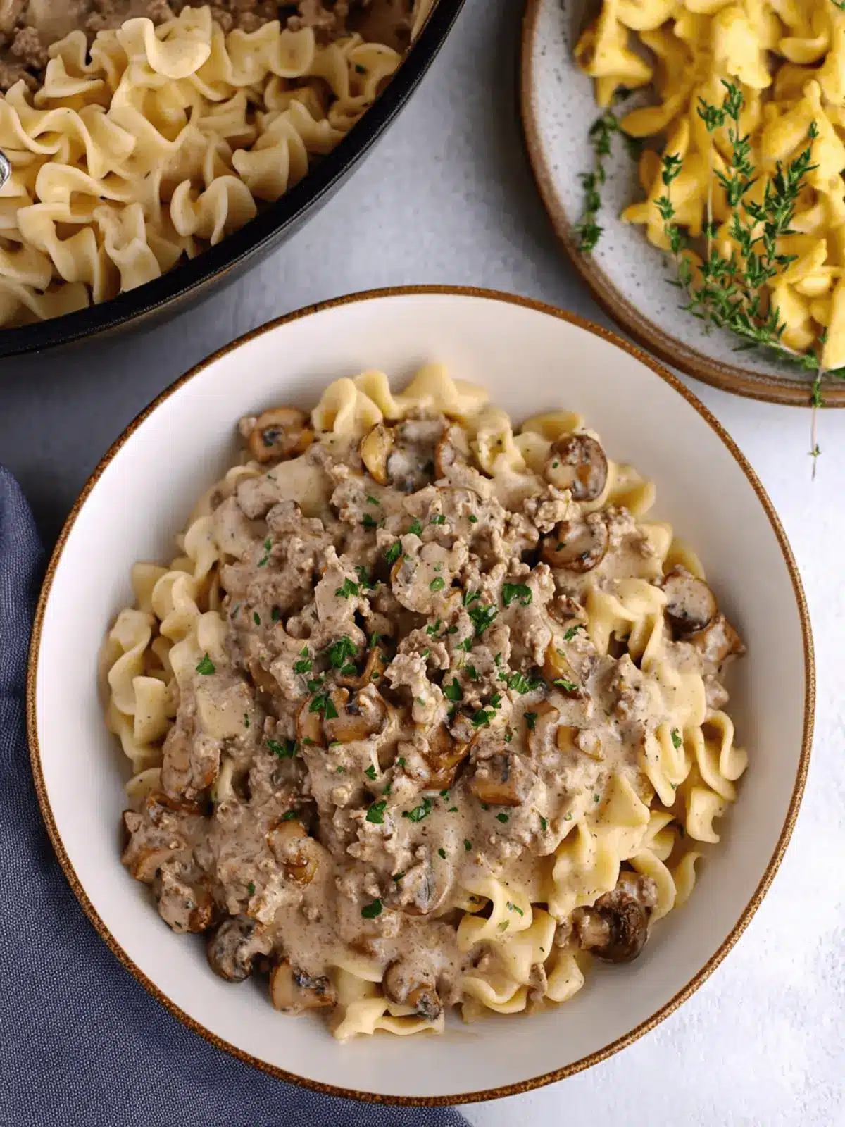 Savory Ground Beef Stroganoff Without Cream of Mushroom Soup 4 Ground Beef Stroganoff (without Cream of Mushroom Soup)