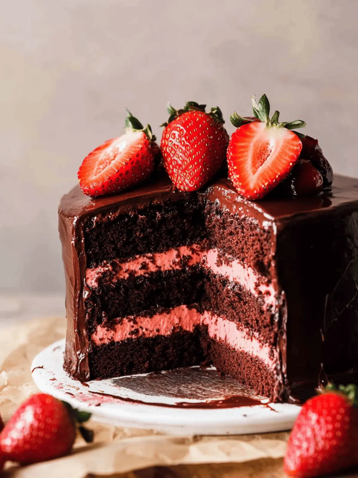 Decadent Chocolate Strawberry Cake for Your Sweet Celebrations 5 Chocolate Strawberry Cake