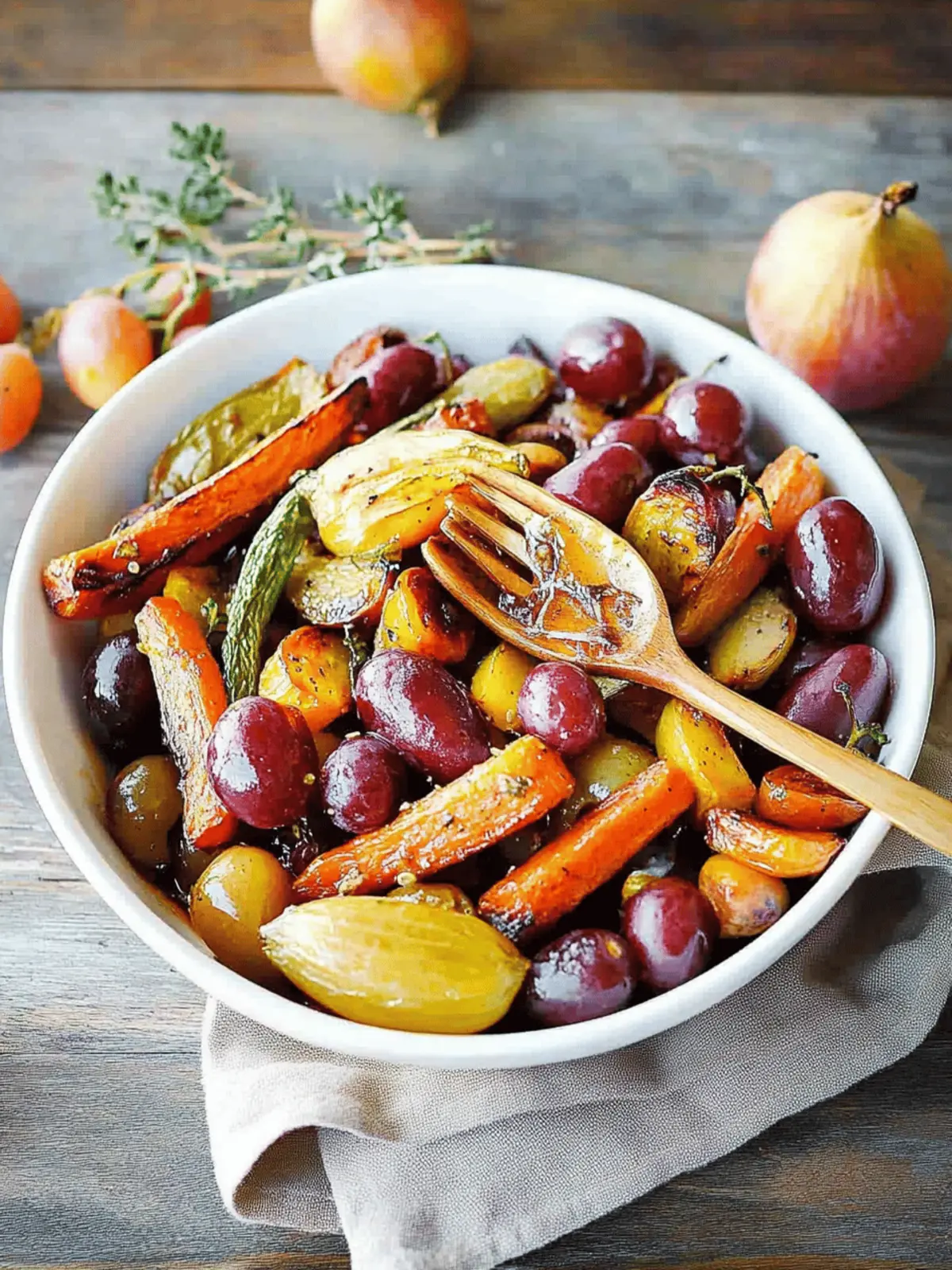 Roasted Veggies with Grapes and Honey for a Sweet Surprise 5 Roasted Veggies with Grapes and Honey