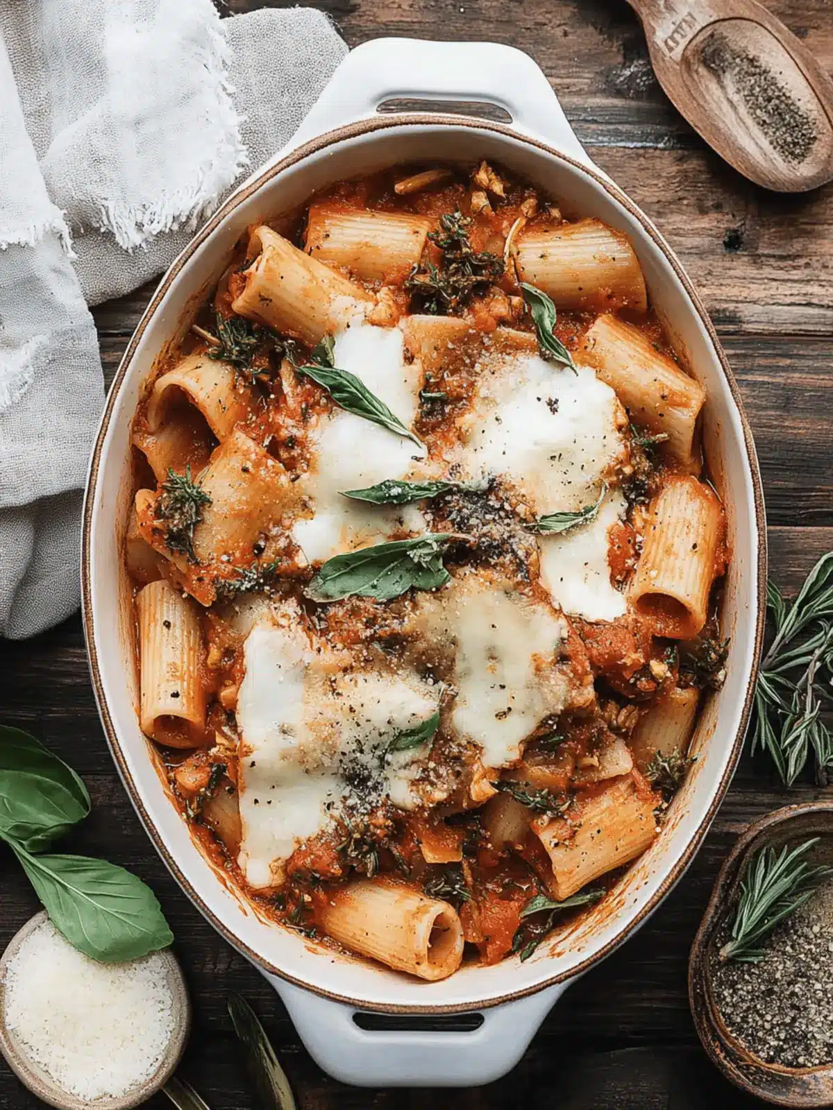 Spicy Rigatoni Bake with Sausage and Melty Mozzarella Delight 4 Spicy Rigatoni